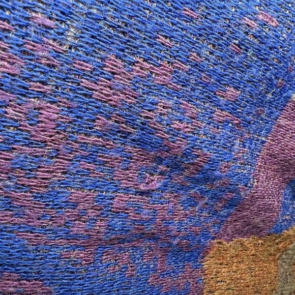 Vintage Vivaldi Cardigan Sweater Size L Abstract Coogi Style 80s Alpaca Italy - Picture 9 of 10